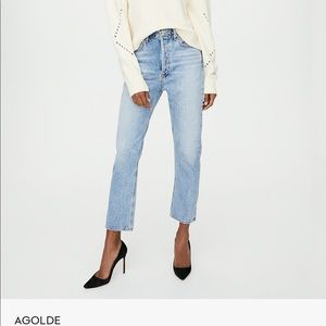 Agolde double pocket Riley. Color: pressure